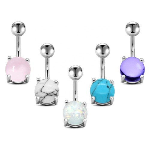 5pz anelli bottone pancia - bottone,