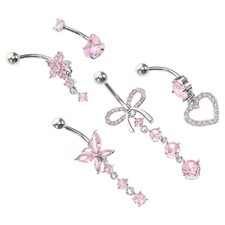  5 Pcs Piercing All'ombelico