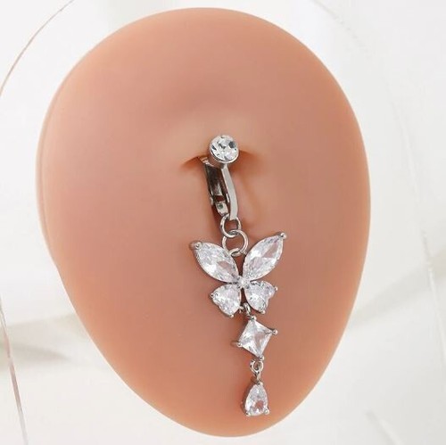 Piercing ombelico pancia - , finto