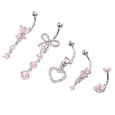  5 Pcs Piercing All'ombelico