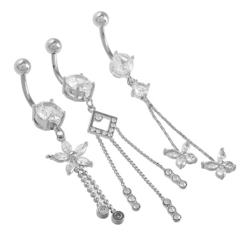 Pcs piercing ombelico - , finto
