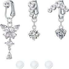 3 Pezzi Piercing Ombelico